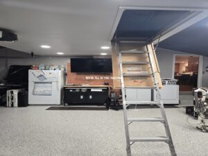 garage lighting and epoxy flooring carmichael ca